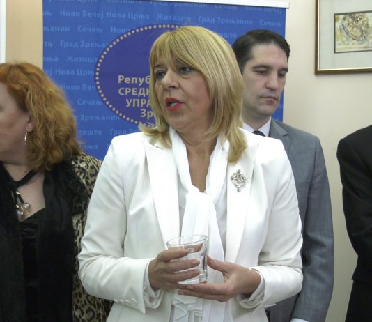 U sedištu Srednjobanatskog upravnog okruga organizovan je svečani koktel koji je upriličila načelnica Snežana Vučurević