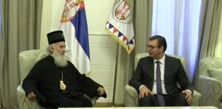 Predsednik Vučić se sastao sa patrijarhom srpskim Irinejom