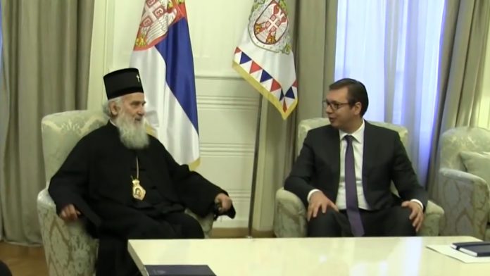 Vucic i patrijarh Irinej