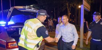 Ministar Stefanović obišao noćne patrole saobraćajne policije