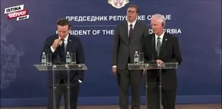 Predsednik Vučić se sastao sa američkim senatorima Džonsonom i Marfijеm