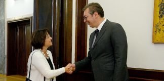 Predsednik Vučić se sastao sa predsednicom Saveta za dualno obrazovanje Švajcarske Ursulom Rejnold