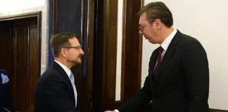 Predsednik Vučić se sastao sa generalnim sekretarom OEBS a Tomasom Gremingerom