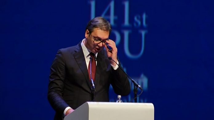 Vucic-zasedanje Interparlamentarne unije