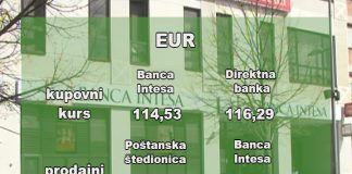 Dinar je prema evru na istom nivou kao pre mesec dana