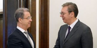 Predsednik Vučić se sastao sa glavnim tužiocem Mehanizma za međunarodne krivične sudove Bramercom