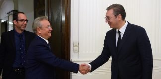 Predsednik Vučić primio u oproštajnu posetu ambasadora Republike Slovenije Iztoka Jarca