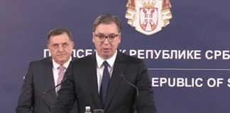 Sastanak predsednika Vučića sa predsednikom Republike Srpske Miloradom Dodikom