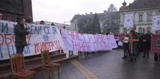 Protest podrske vernicima SPC u Crnoj Gori