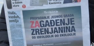 Tribina ,,Zagađenje Zrenjanina od ideologije do ekologije’’ u subotu 29. februara