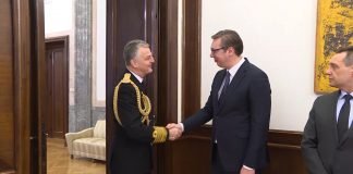 Predsednik Vučić razgovarao sa zamenikom načelnika Štaba odbrane Oružanih snaga UK