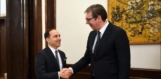 Predsednik Vučić primio ambasadora Republike Turske Tandžua Bilgiča