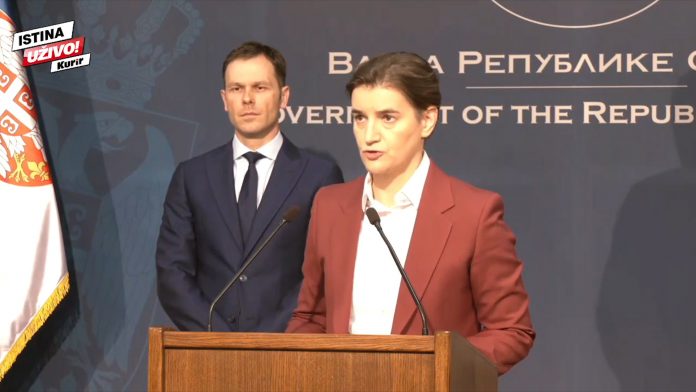 Brnabic saopstenje YT