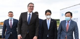 Vučić na postavljanju kamena temeljca za korejsku kompaniju