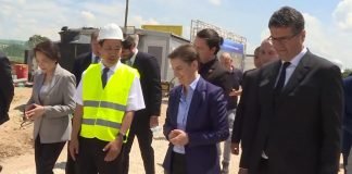 Premijerka Brnabić obišla gradilište kineske kompanije Sing ju u Nišu