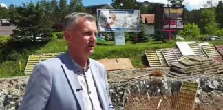 Stamatović obišao radove na izmeštanju rečnog korita i početne stanice gondole