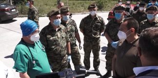 Ministar Vulin obišao u Sjenici pripadnike Uprave za vojno zdravstvo i jedinica ABHO Vojske Srbije