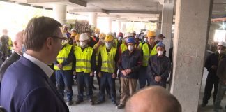 Vučić obišao radove na rekonstrukciji i izgradnji Kliničkog centra Srbije