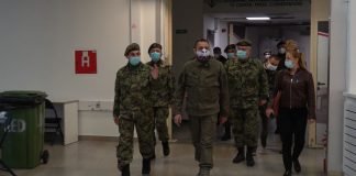 Vulin u obilasku privremene kovid bolnice u Štark areni