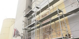 Viorel Flora završava oslikavanje murala patrijarha Irineja