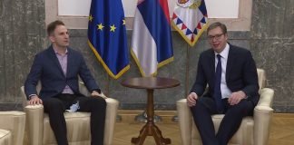 Sastanak Aleksandra Vučića i violiniste Stefana Milenkovića
