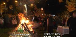 Paljenje badnjaka na Bagljašu