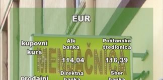Kursna lista – 117,56 dinara za evro
