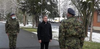 Ministar Stefanović obišao pripadnike 250. raketne brigade