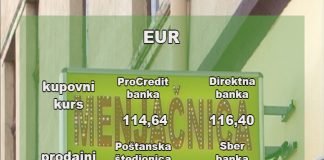 Kursna lista za ponedeljak 24. maj