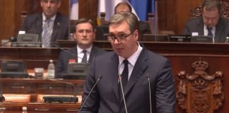 Vučić parlamentu podneo izveštaj o pregovorima sa Prištinom
