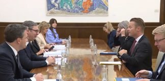 Vučić se sastao sa ministrom spoljnih poslova Danske