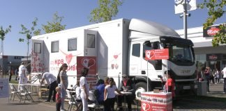 Crveni krst Zrenjanin – Dobrovoljno davanje krvi u transfuziomobilu