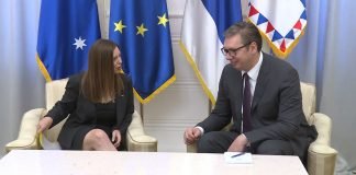 Vučić primio u oproštajnu posetu ambasadorku Australije