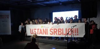 Skup (Od)Ustani Srbijo u organizaciji Građanskih inicijativa i pokreta Novi Optimizam