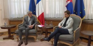 Brnabić – Sastanak sa ambasadorom Francuske u Srbiji Pjerom Košarom