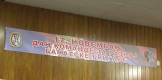 Svečanost povodom Dana komande za razvoj Banatske brigade