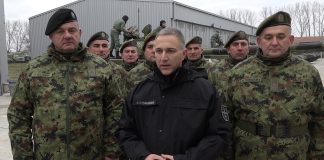 Ministar Stefanović obišao 1. brigadu Kopnene Vojske