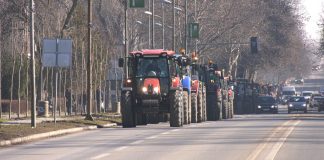 Protest poljoprivrednika u Zrenjaninu