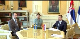 Dačić se susreo sa ambasadorkom Kraljevine Švedske