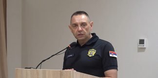 Vulin u Trening centru za migracije u Plandištu
