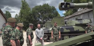 Ministar Stefanović obišao pripadnike Prve brigade u Bačkoj Topoli
