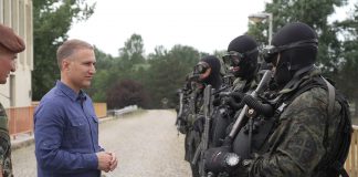 Ministar Stefanović na obuci rečnih diverzanata bataljona „Grifoni“