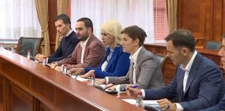 Premijerka Brnabić sa predstavnicima Udruženja sindikata penzionera Srbije