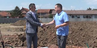 Polaganje kamena temeljca za novi vrtić u mestu Radinac