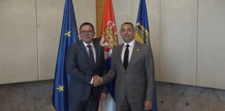 Sastanak Aleksandra Vulina sa predsednikom Agencije Evrodžast Ladislavom Hamranom