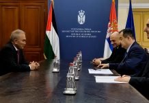 Sastanak ministra Dačića i odlazećeg ambasadora Palestine