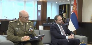 Sastanak ministra Vučevića sa šefom Delegacije EU Žiofreom