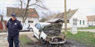 Zapaljen automobil funkcionera SSP-a u Elemiru
