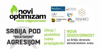 Tribina Novog Optimizma „Srbija pod ‘bratskom’ agresijom“ 27. aprila u Pančevu