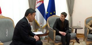 Brnabić primila u oproštajnu posetu ambasadora Japana